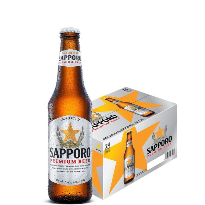 Sapporo Beer Bottles ( 24 x 330ml )