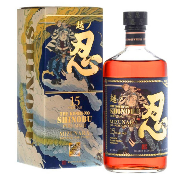 Shinobu 15 Years Old Dragon year Pure Malt Whisky 700ml 43% With Gift Box