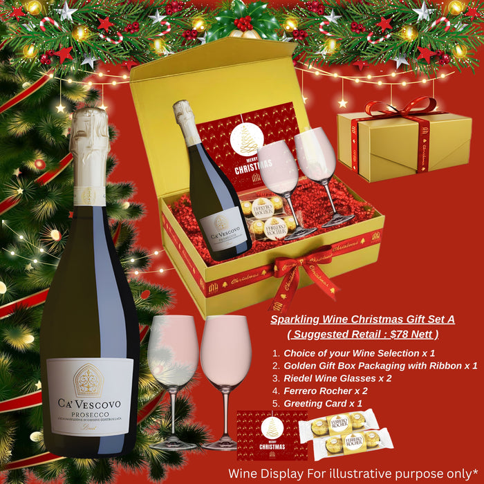 Sparkling Wine Christmas Gift Set A