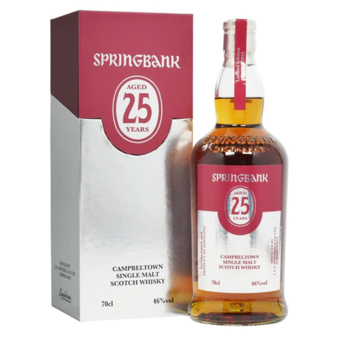 Springbank 25 Years Single Malt 46% ABV 700ml