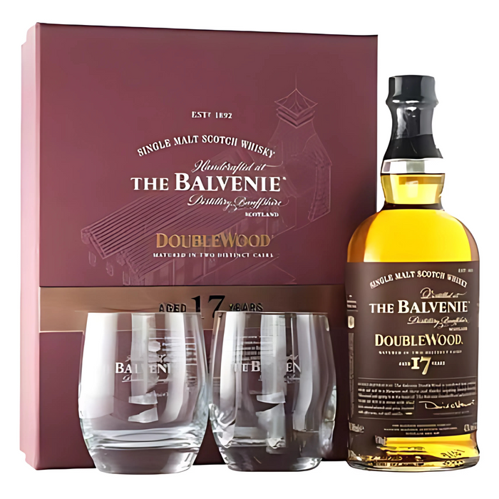 The Balvenie 17 Years Doublewood Giftset 700ml