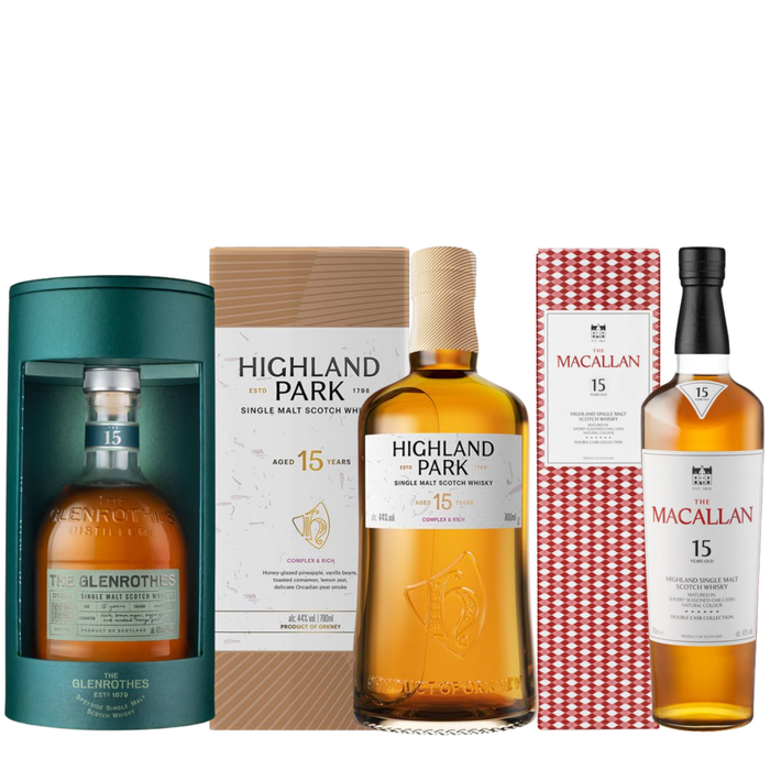 The Edrington 15 Years Trinity Single Malt Whisky Collection 700ml