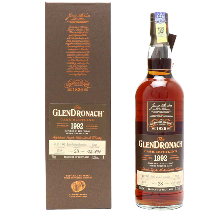The GlenDronach 28 Years 1992 Cask 6050 Pedro Ximénez Puncheon Single Malt Whisky 700ml