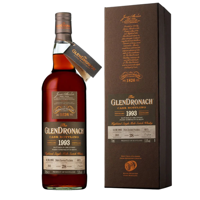 The GlenDronach 28 Years 1993 Cask 6871 Batch 19 Single Malt Whisky 700ml