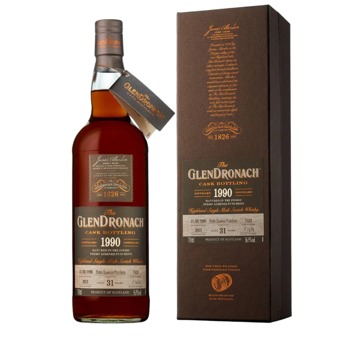The GlenDronach 31 Years 1990 Cask 7423 Batch 19 Single Malt Whisky 700ml