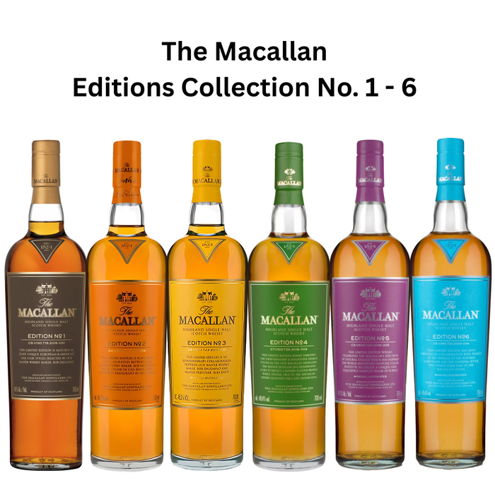 The Macallan Editions Collection No. 1 - 6 Whisky 700ml