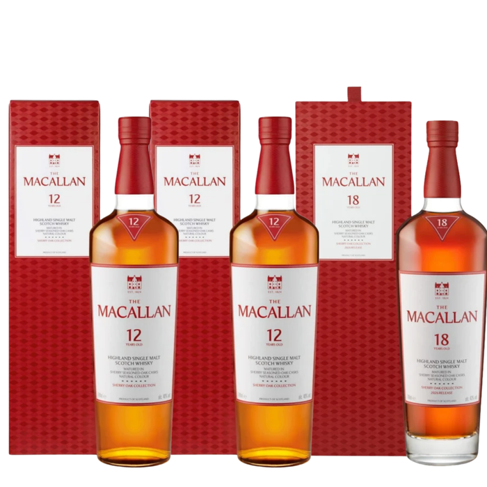 The Macallan Sherry Oak Single Malt Whisky Bundle 700ml