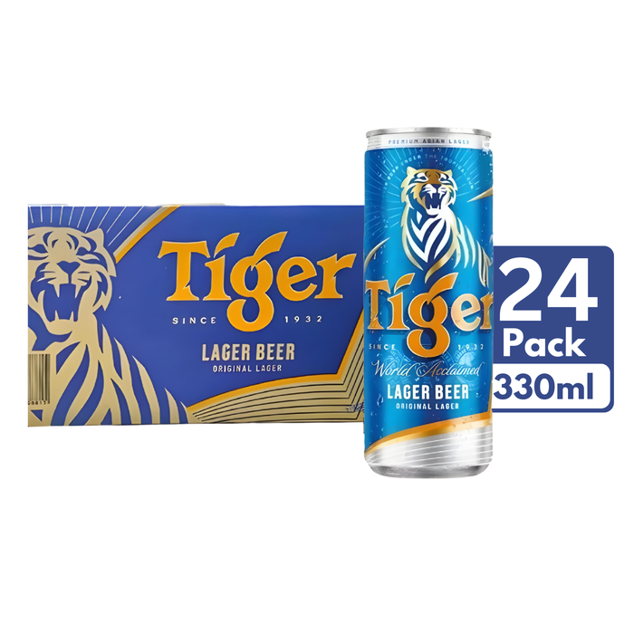 Tiger Beer Slim Cans (24 x 330ml)