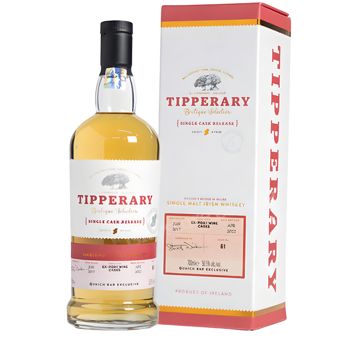 Tipperary Home Grown Barley Singapore Friends Quaich Bar 2022 (Ex-Port Wine) Single Malt 50.5% ABV 700ml