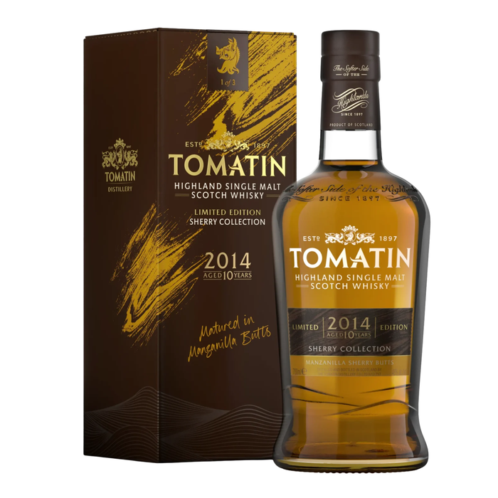 Tomatin 10 Years Manzanilla (Sherry Collection) Single Malt 46% ABV 700ml