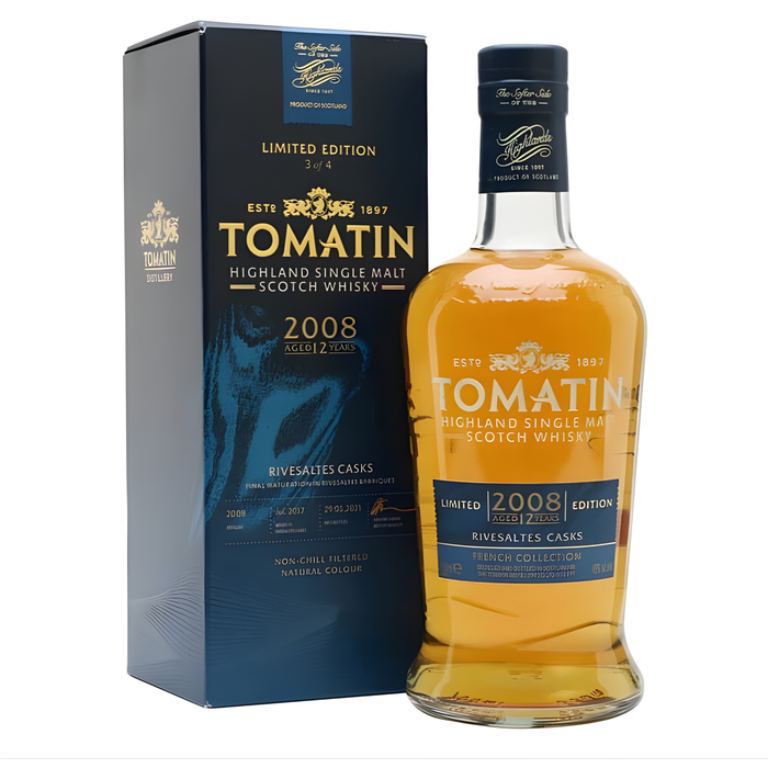 Tomatin 12 Years 2008 Rivesaltes Cask Finish (French Collection) Single Malt 46% ABV 700ml