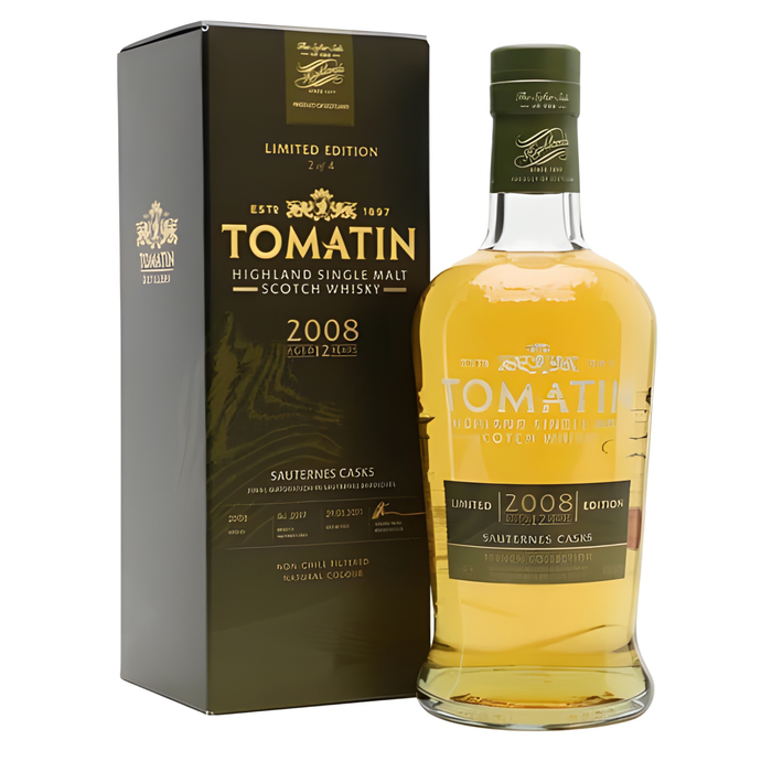 Tomatin 12 Years 2008 Sauternes Cask Finish (French Collection) Single Malt 46% ABV 700ml