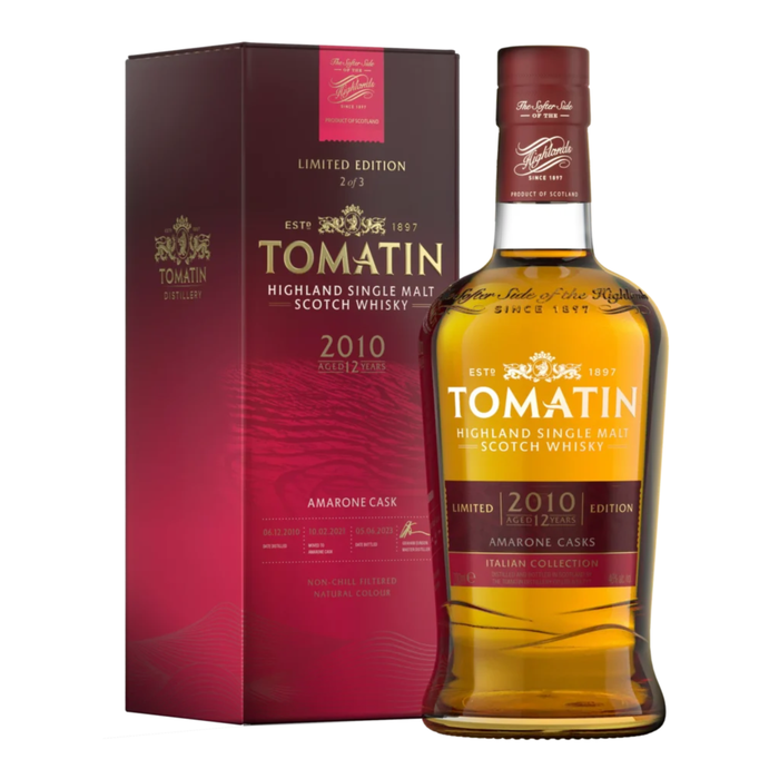 Tomatin 12 Years Amarone Cask Finish (Italian Collection) Single Malt 46% ABV 700ml