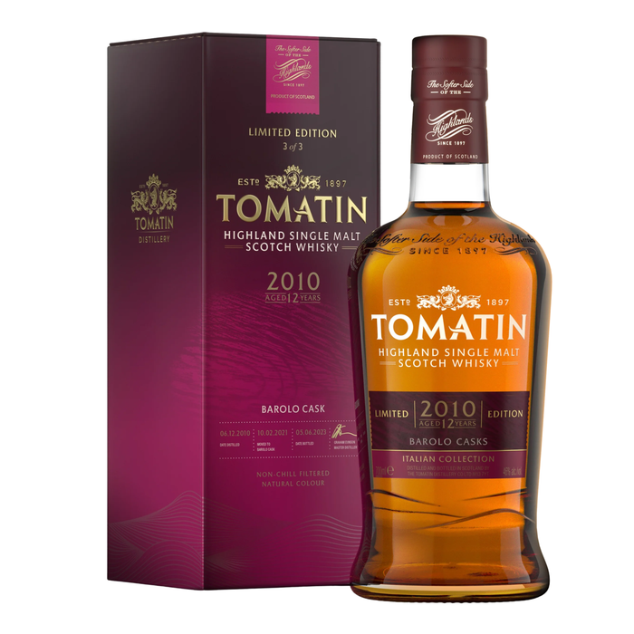 Tomatin 12 Years Barolo Cask Finish (Italian Collection) Single Malt 46% ABV 700ml