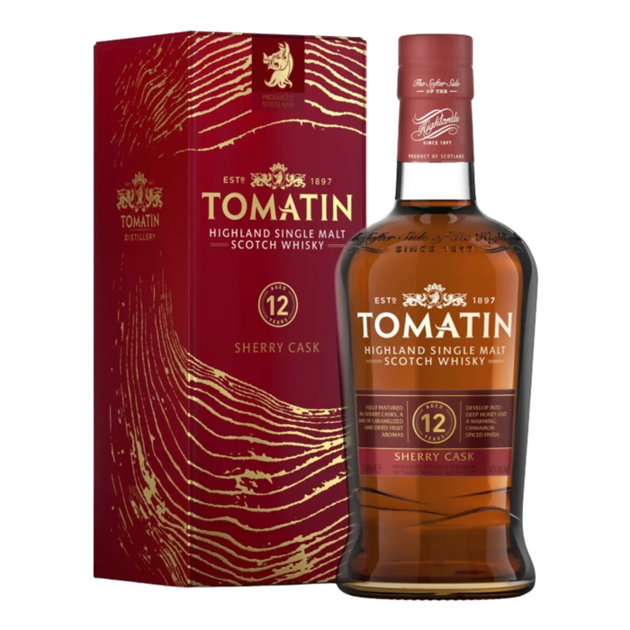 Tomatin 12 Years Sherry Cask Single Malt 40% ABV 700ml