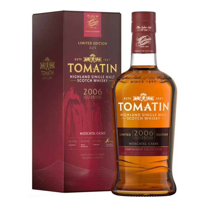 Tomatin 15 Years Moscatel Cask Finish (Portuguese Collection) Single Malt 46% ABV 700ml