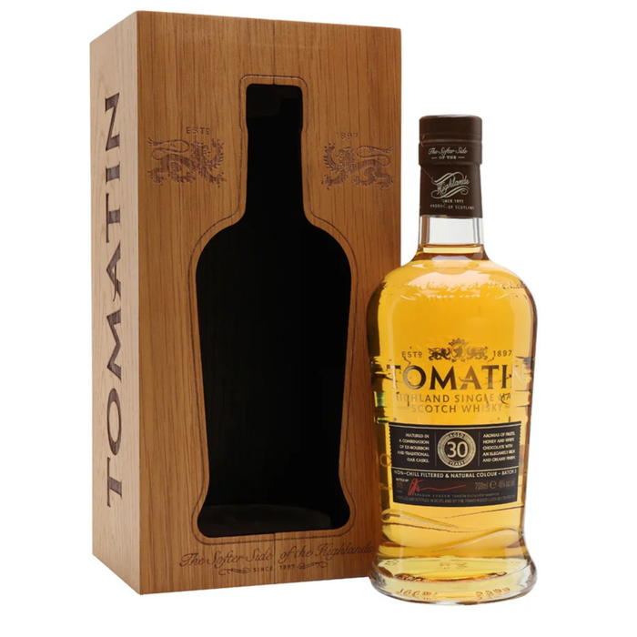 Tomatin 30 Years Ex-Bourbon & Traditional Oak Cask Single Malt 46% ABV 700ml