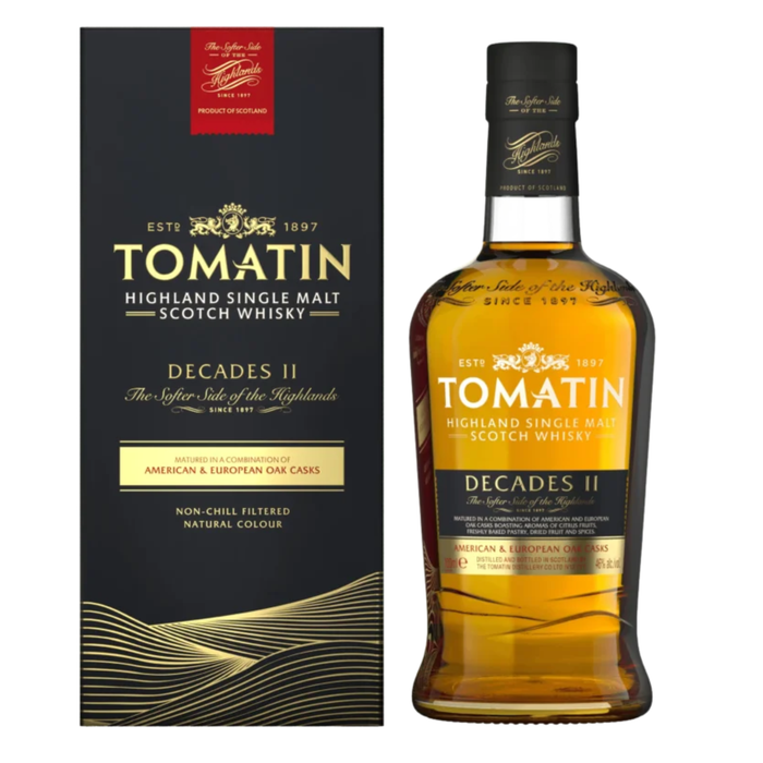 Tomatin Decades II American & European Oak Cask Single Malt 46% ABV 700ml