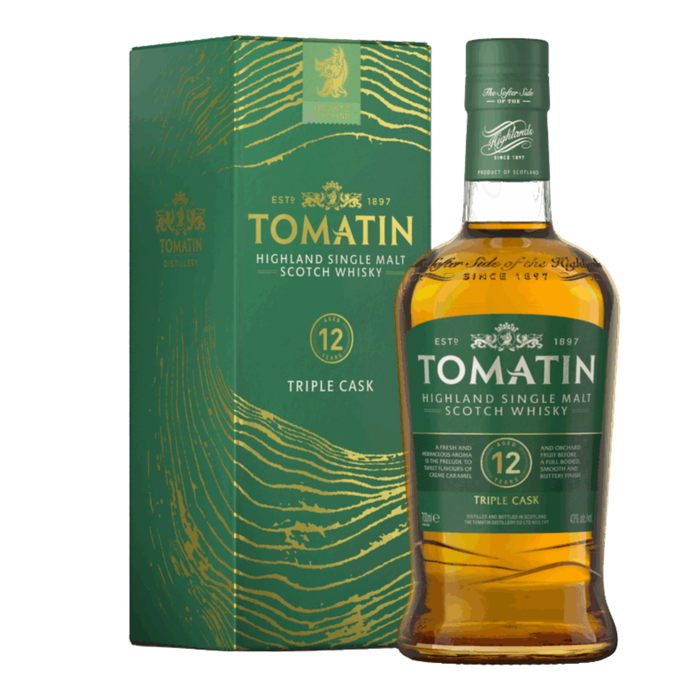 Tomatin 12 Years Triple Cask Single Malt Whisky 700ml