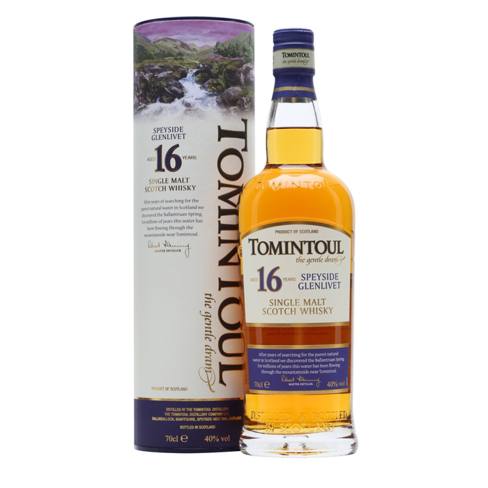Tomintoul 16 Years Single Malt 40% ABV 700ml