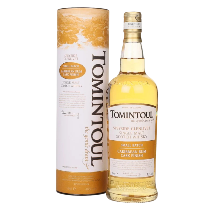 Tomintoul Caribbean Rum Cask Finish Single Malt 40% ABV 700ml