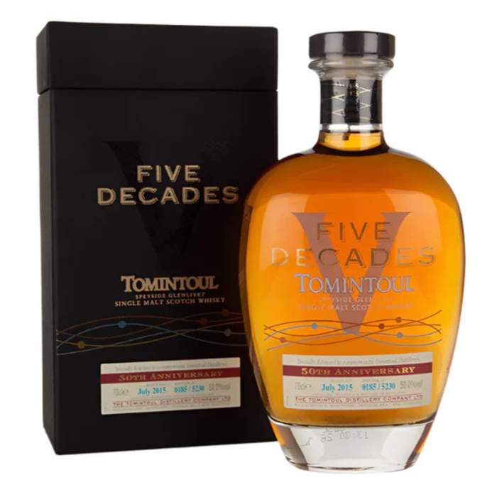 Tomintoul Five Decades Single Malt 50% ABV 700ml