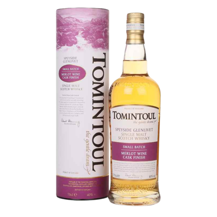 Tomintoul Merlot Cask Finish Single Malt 40% ABV 700ml