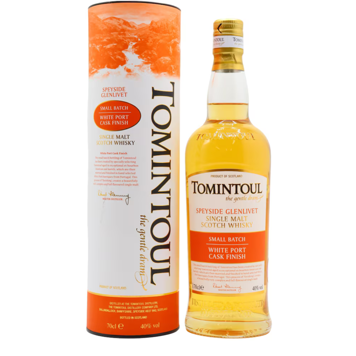 Tomintoul White Port Cask Finish Single Malt 40% ABV 700ml