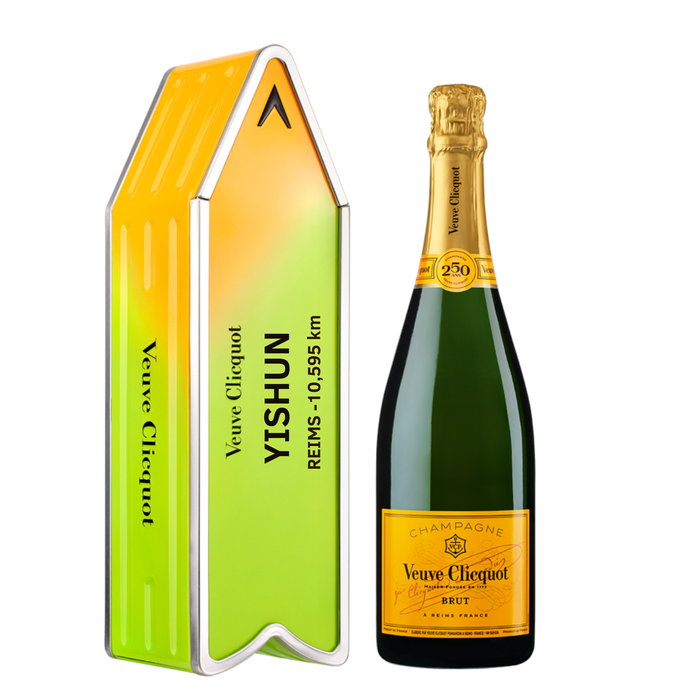Veuve Clicquot Champagne - Green Label Arrow Gift Box Limited Edition (Customization) 750ml
