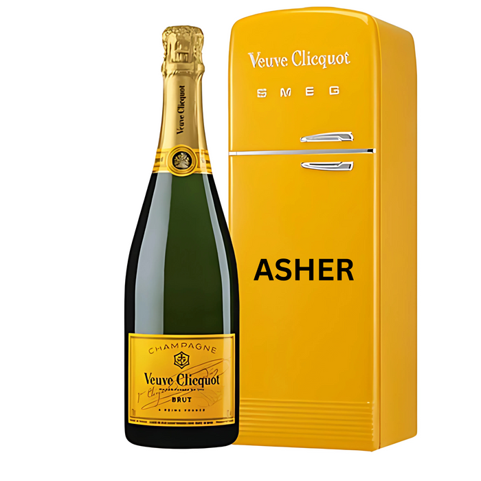 Veuve Clicquot Yellow Label SMEG Fridge (Customisation) 750ml