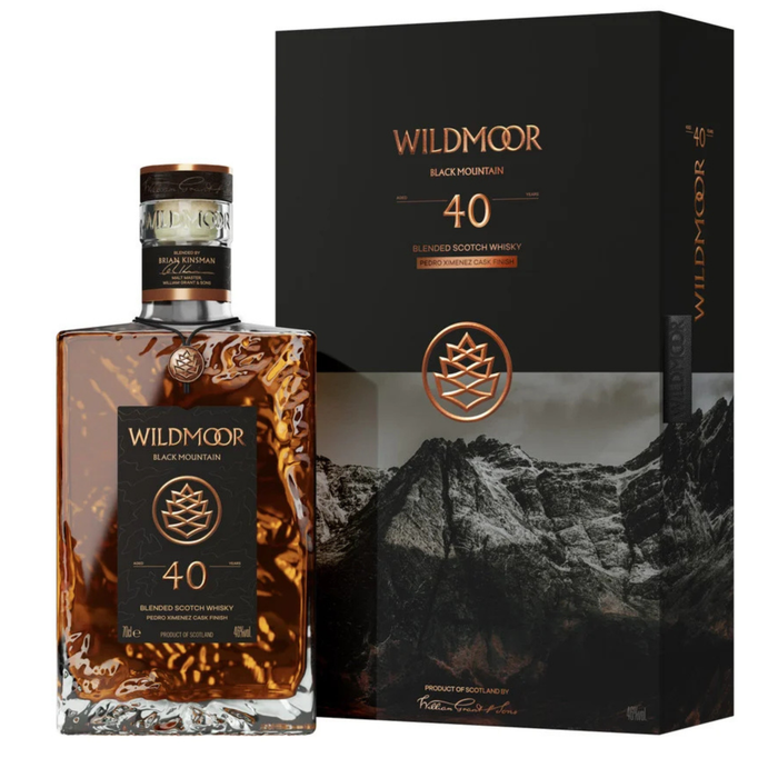 Wildmoor 40 Years - Black Mountain Blended Whisky 700ml