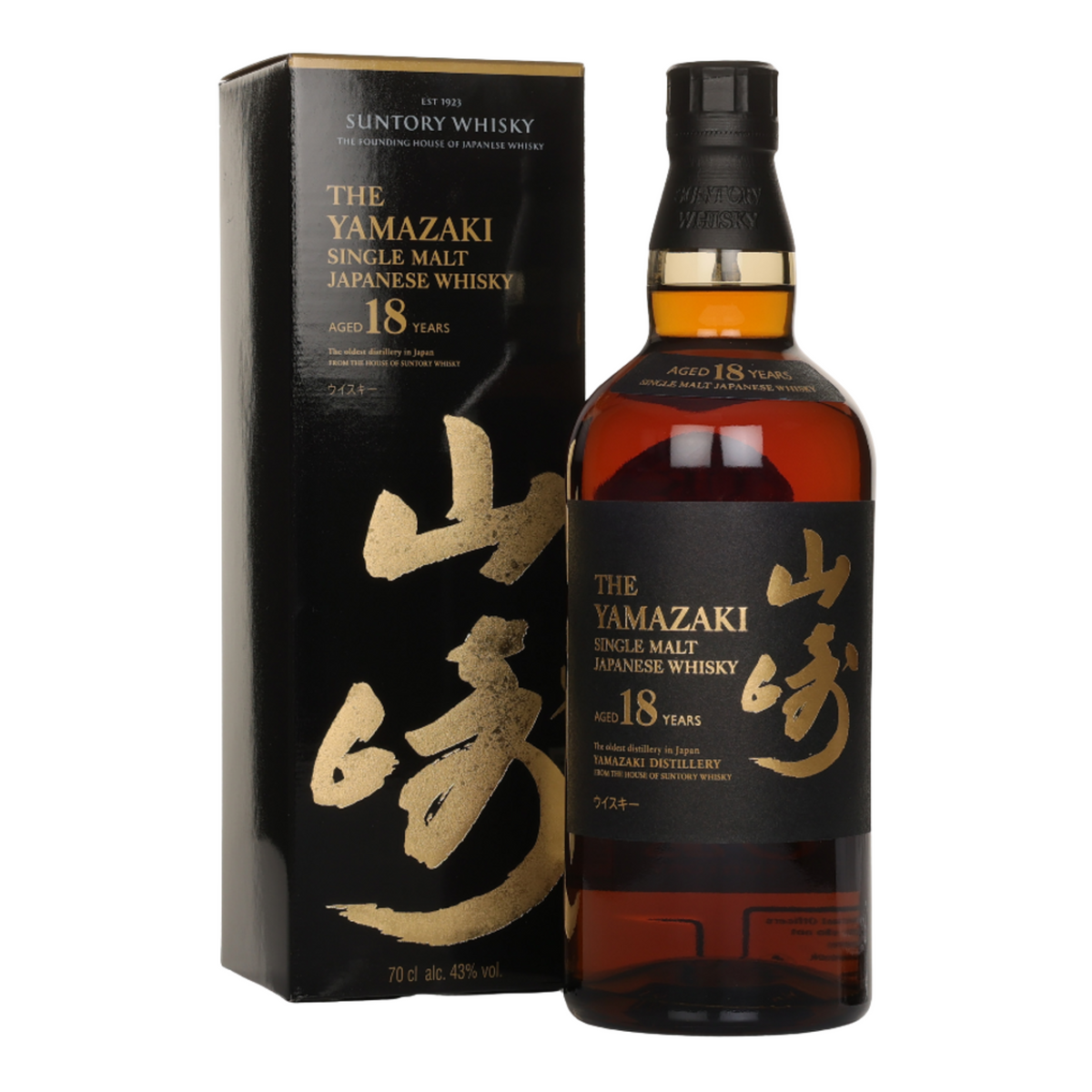 Yamazaki 18 Years Single Malt Whisky 700ml — Asher.sg