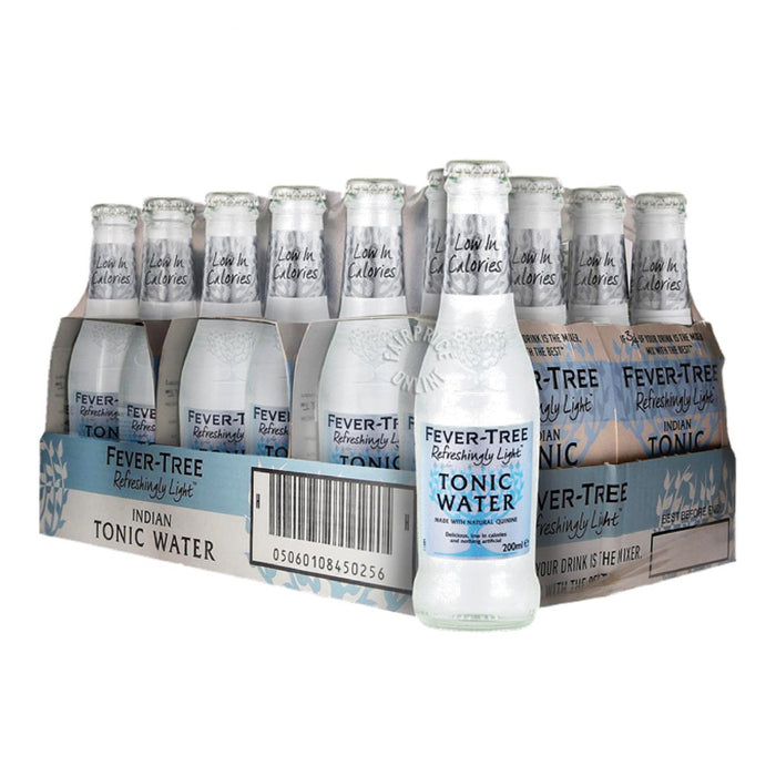 Fever Tree Refreshingly Light Indian Tonic Water (24 bottles x 200 ml)