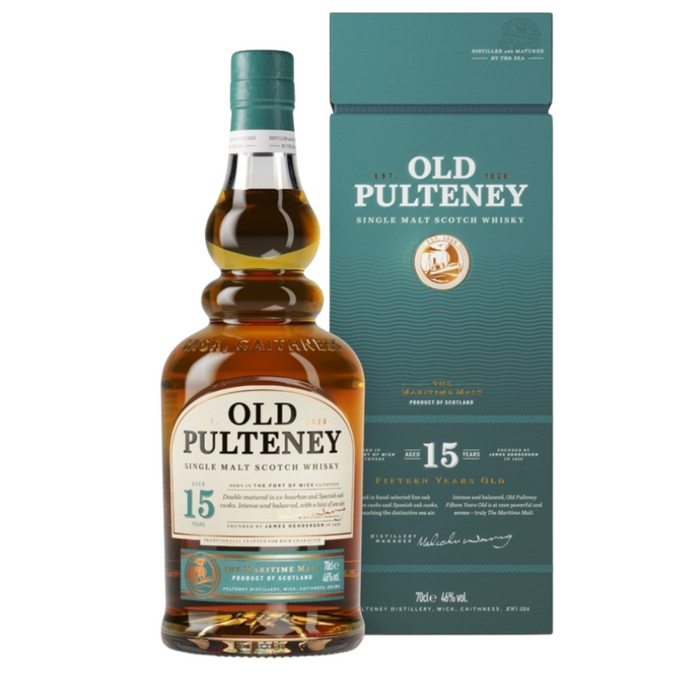 Old Pulteney 15 Years Old Single Malt Scotch Whisky With Gift Box 700ml