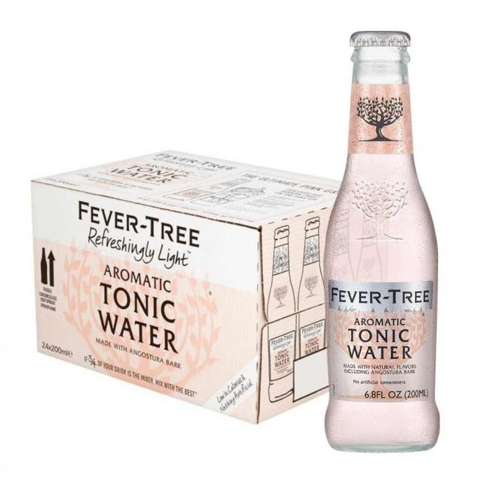 Fever Tree Aromatic Tonic Glass Bottles ( 24 x 200ml )